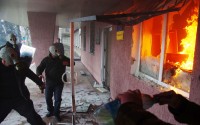 Захват здания милиции в Горловке