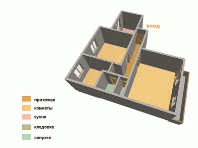 Планировка типовой квартиры